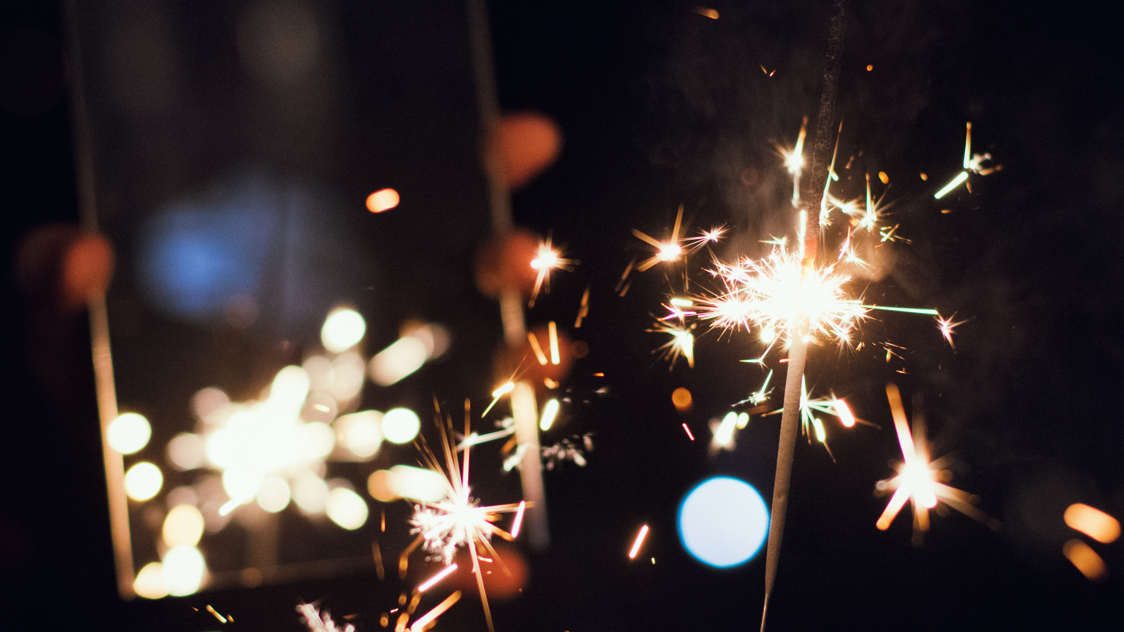 Fire, Sparkler, Light, Lighting, Party Supply. Wallpaper in 3840x2160 Resolution