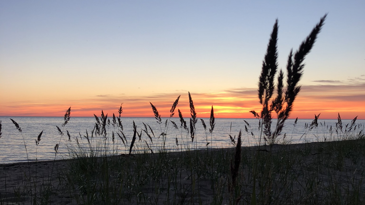 Sonnenuntergang, Naturlandschaft, Abend, Sonnenaufgang, Horizont. Wallpaper in 1280x720 Resolution