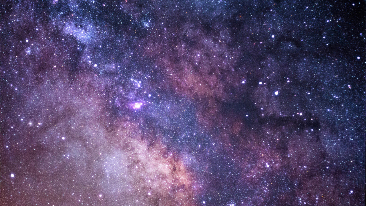 Purple and Black Starry Night. Wallpaper in 1280x720 Resolution