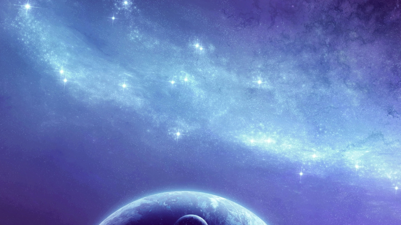 Digital Art, Art, Vertical Direction, Space, Atmosphere. Wallpaper in 1366x768 Resolution
