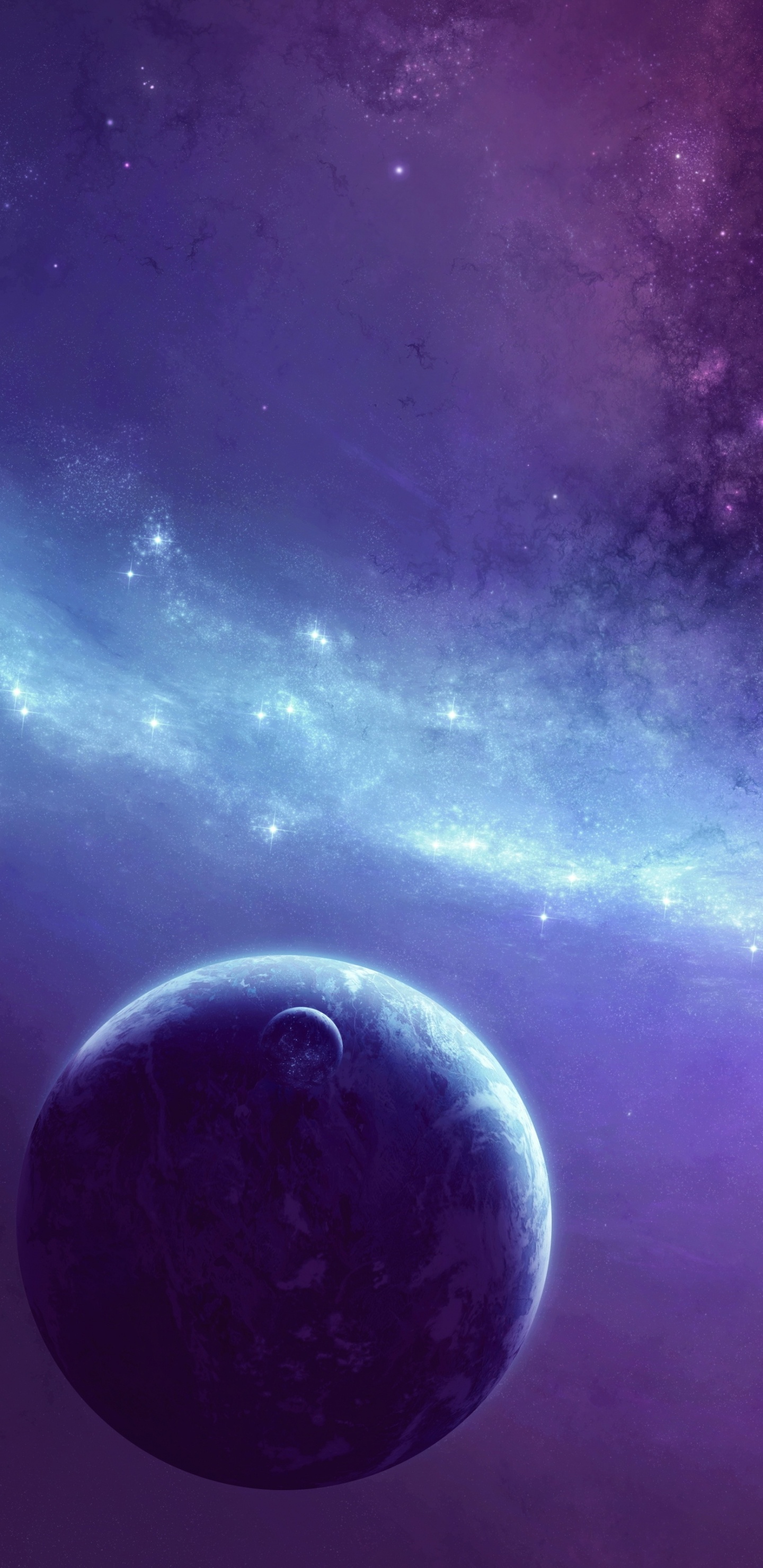 Digital Art, Art, Vertical Direction, Space, Atmosphere. Wallpaper in 1440x2960 Resolution