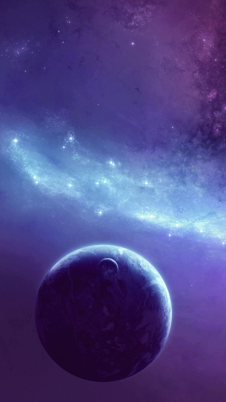 Digital Art, Art, Vertical Direction, Space, Atmosphere. Wallpaper in 750x1334 Resolution