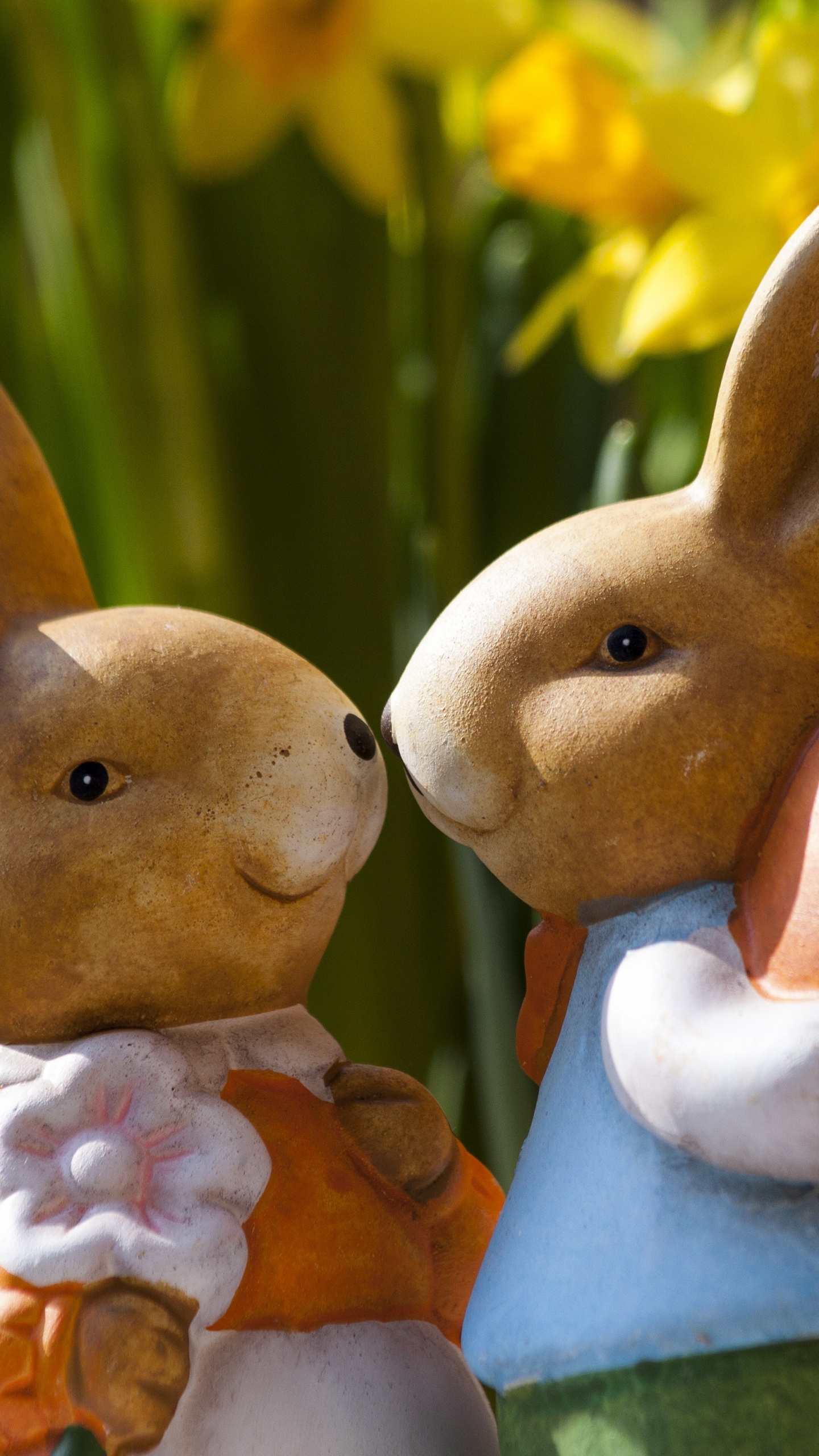 Osterhase, Eiersuche, Osterei, Kaninchen, Kaninchen Und Hasen. Wallpaper in 1440x2560 Resolution