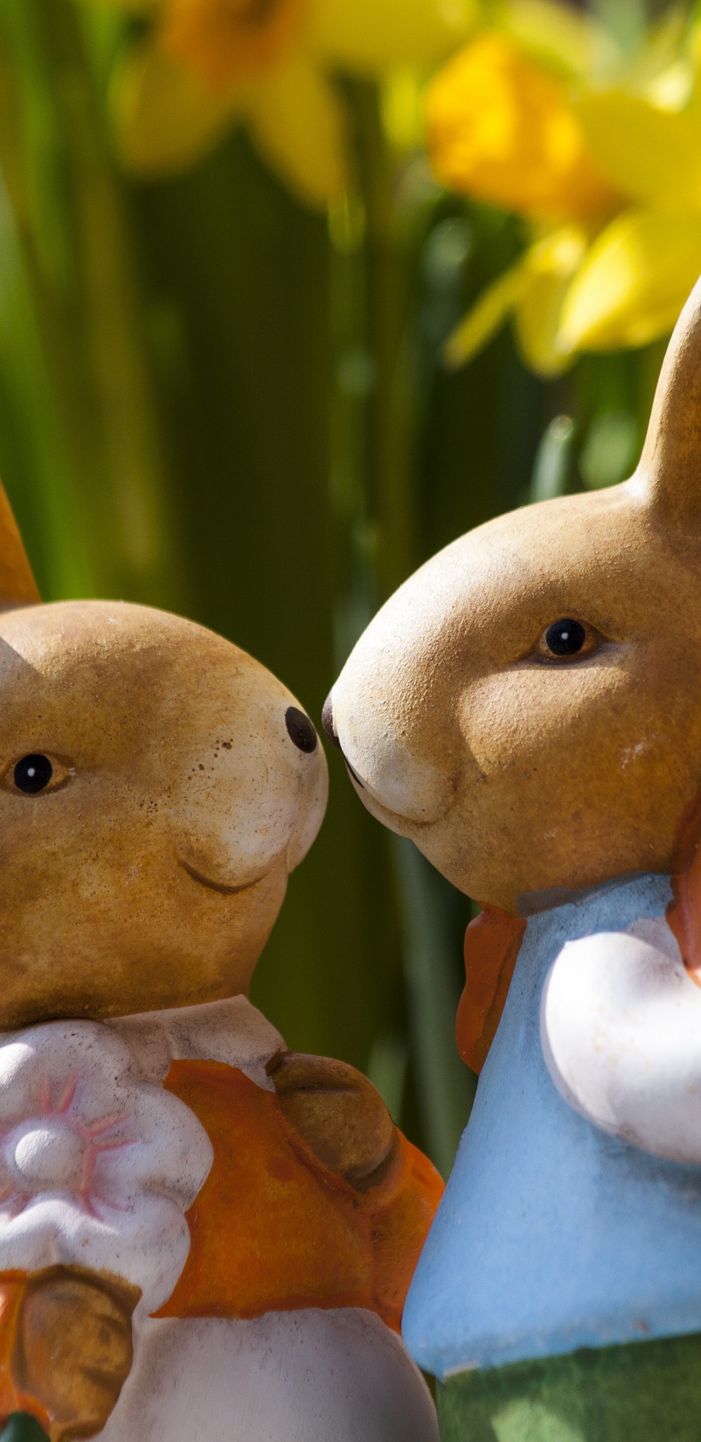 Conejito de Pascua, Los Huevos de Pascua, Huevo de Pascua, Conejo, Los Conejos y Las Liebres. Wallpaper in 1440x2960 Resolution