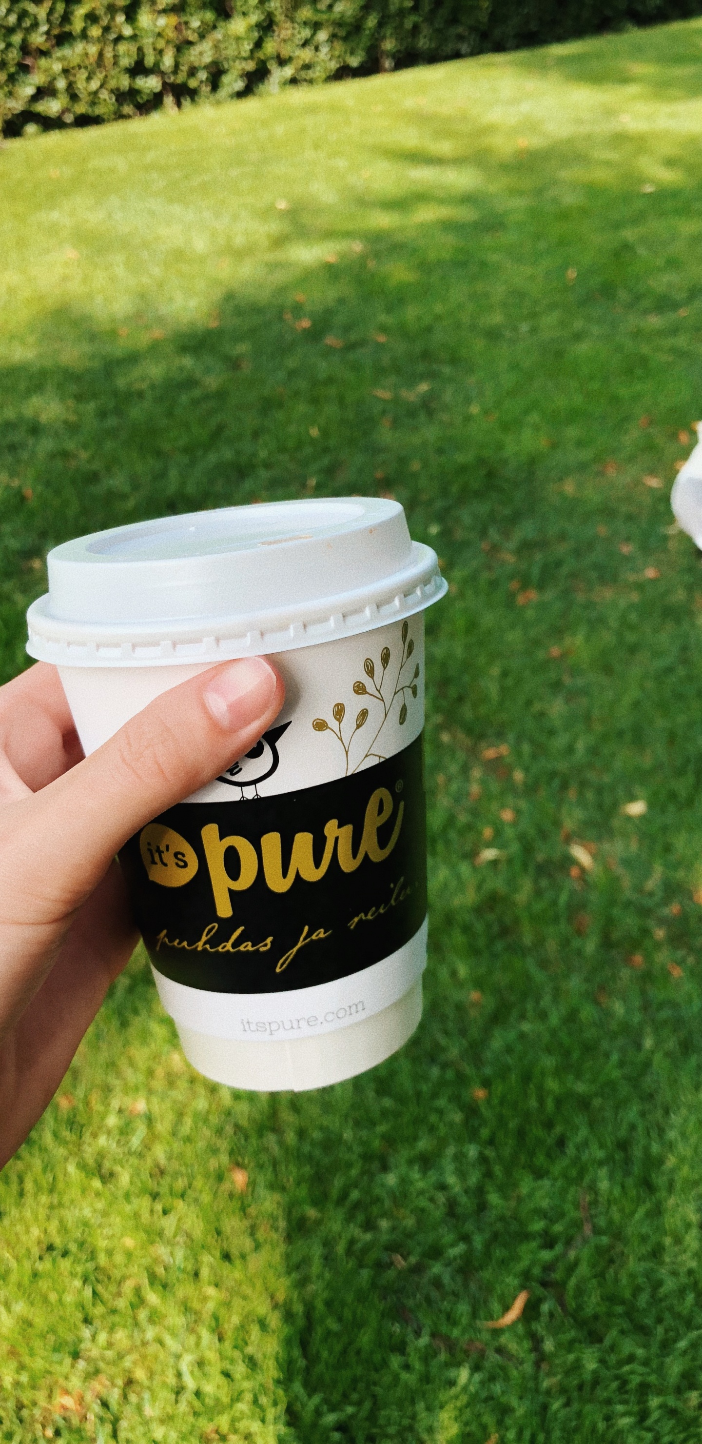 Grass, Coffee Cup Sleeve, Logo, Cup, Lid. Wallpaper in 1440x2960 Resolution