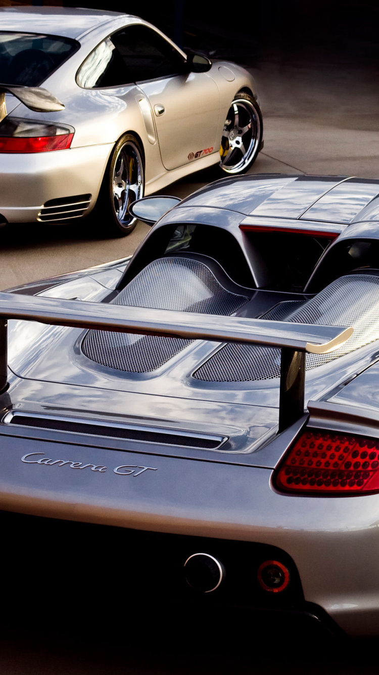 White Porsche 911 on Road. Wallpaper in 750x1334 Resolution