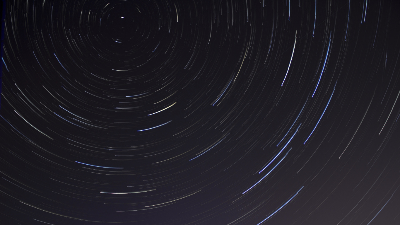 空间, 星的踪迹, 天文学对象, 天空, 气氛 壁纸 1366x768 允许
