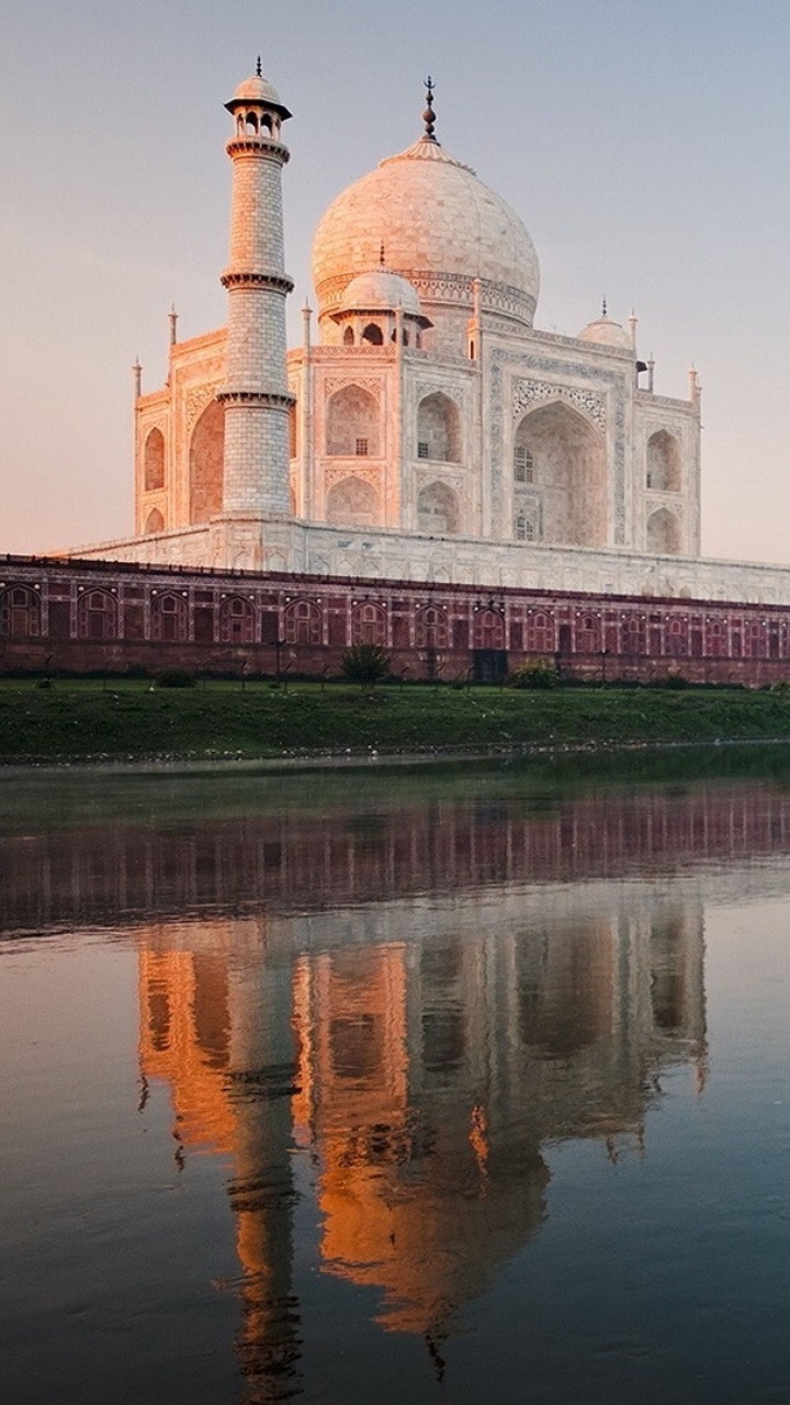 泰姬陵, 反射, 里程碑, 水池, 历史站 壁纸 720x1280 允许
