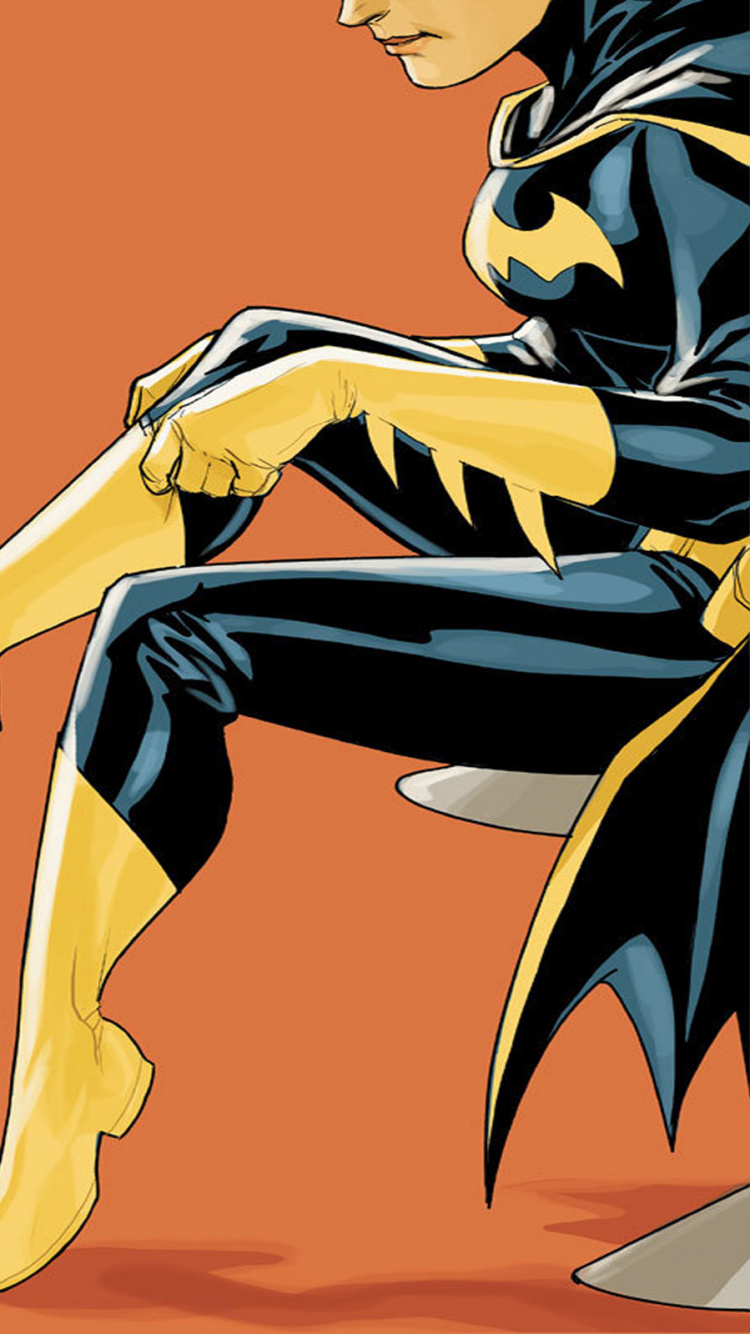 Barbara Gordon, Batgirl, Superhero, Batman, Cartoon. Wallpaper in 750x1334 Resolution