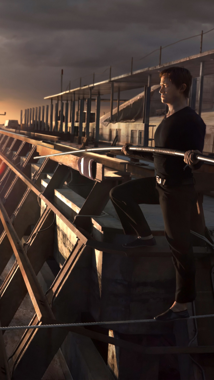 Walk Movie, Annie Allix, World Trade Center, Tightrope Walking, Film Criticism. Wallpaper in 750x1334 Resolution