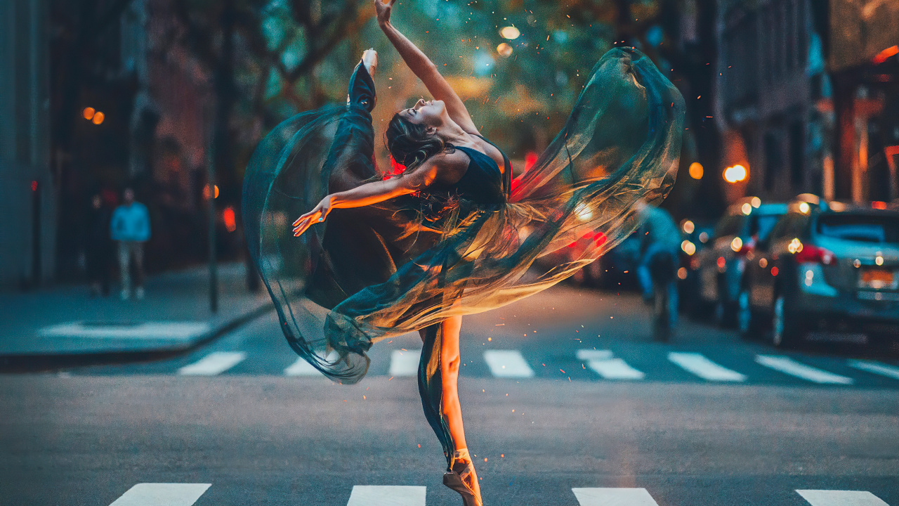 Ballet Dancer, Ballet, Light, Human, Entertainment. Wallpaper in 1280x720 Resolution