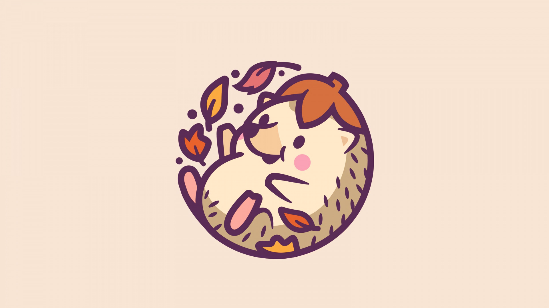 White and Brown Bear Illustration. Wallpaper in 1920x1080 Resolution