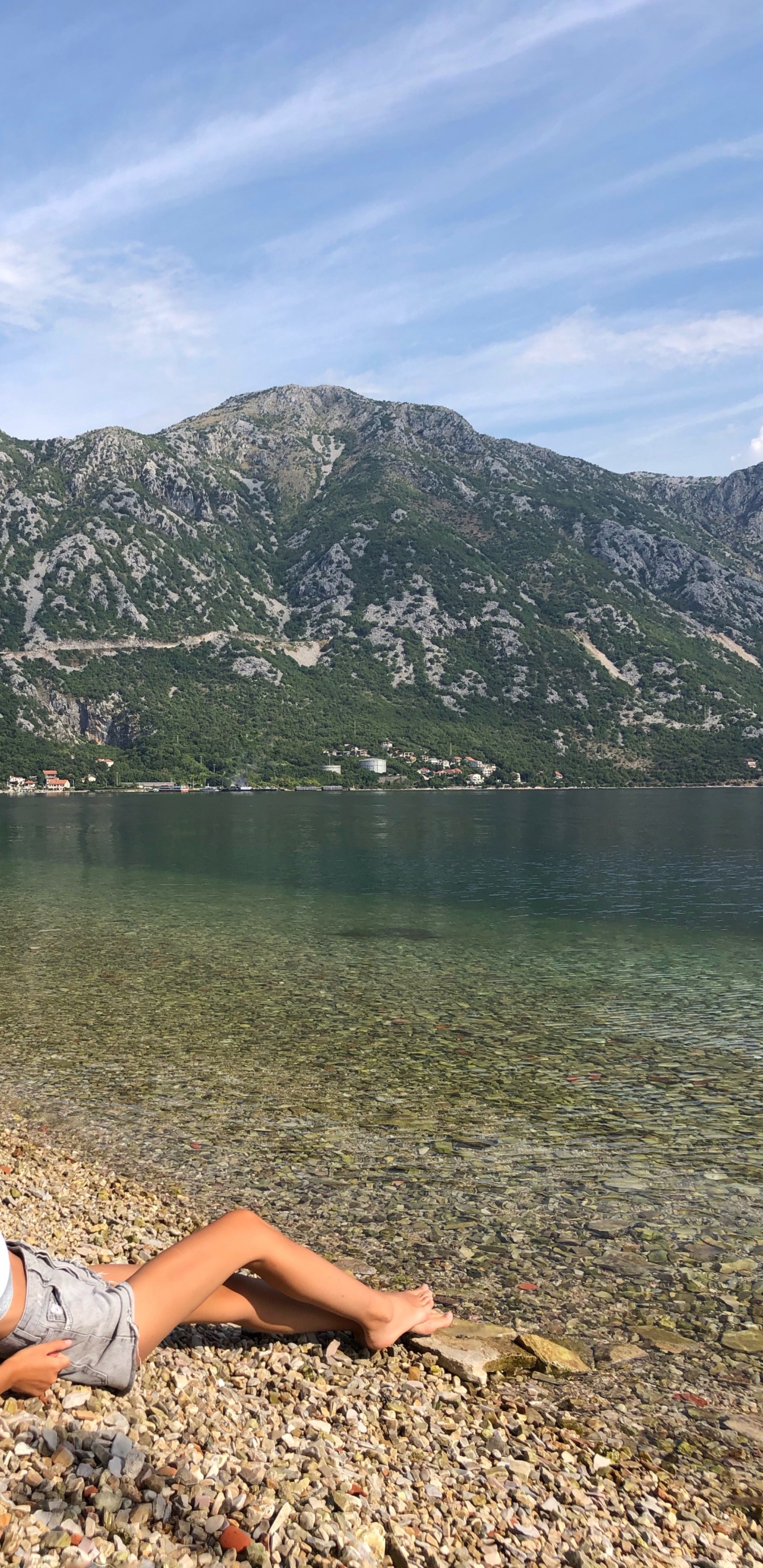 Fjord, Water, Mountain, Tourism, Body of Water. Wallpaper in 1440x2960 Resolution