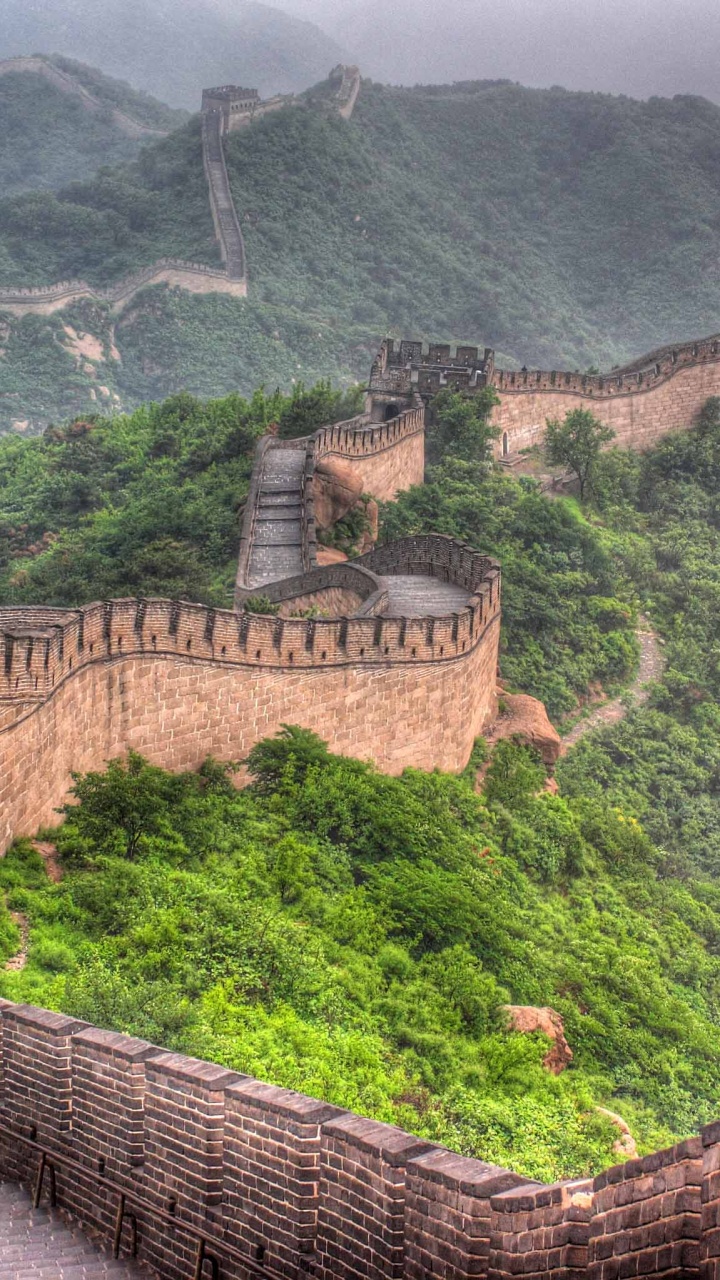 中国的长城, 里程碑, 山站, 防御工事, 历史站 壁纸 720x1280 允许