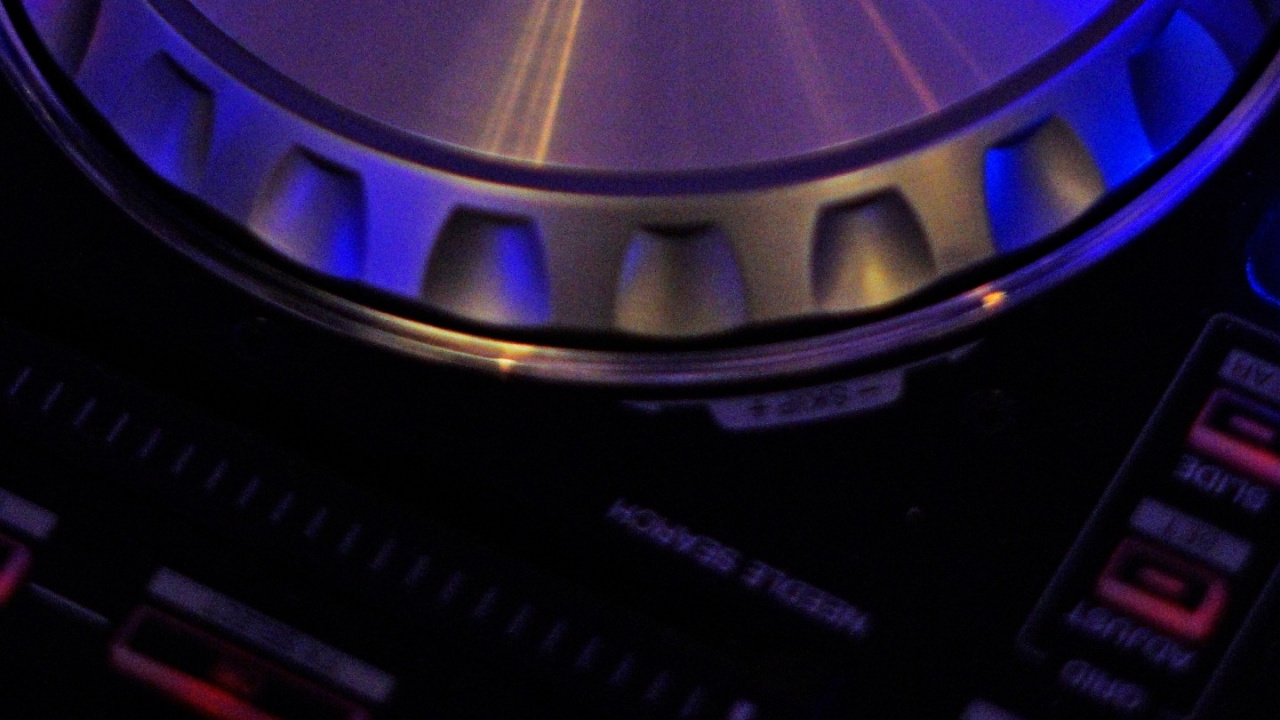 Purpur, Technologie, Kreis, DJ-mixer, Musik. Wallpaper in 1280x720 Resolution