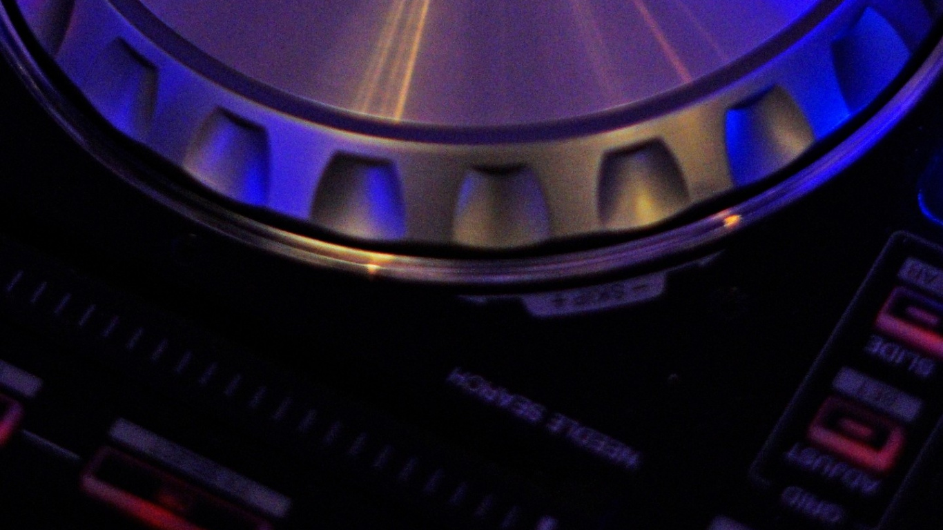 Purple, Technology, Circle, Pioneer, DJ Mixer. Wallpaper in 1366x768 Resolution