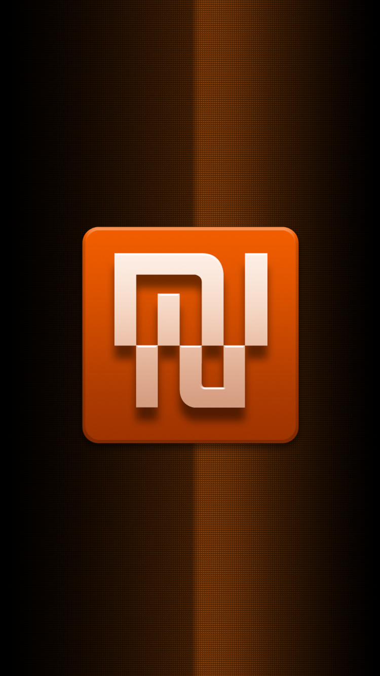 Xiaomi, Xiaomi Mi, Logo, Text, Orange. Wallpaper in 750x1334 Resolution