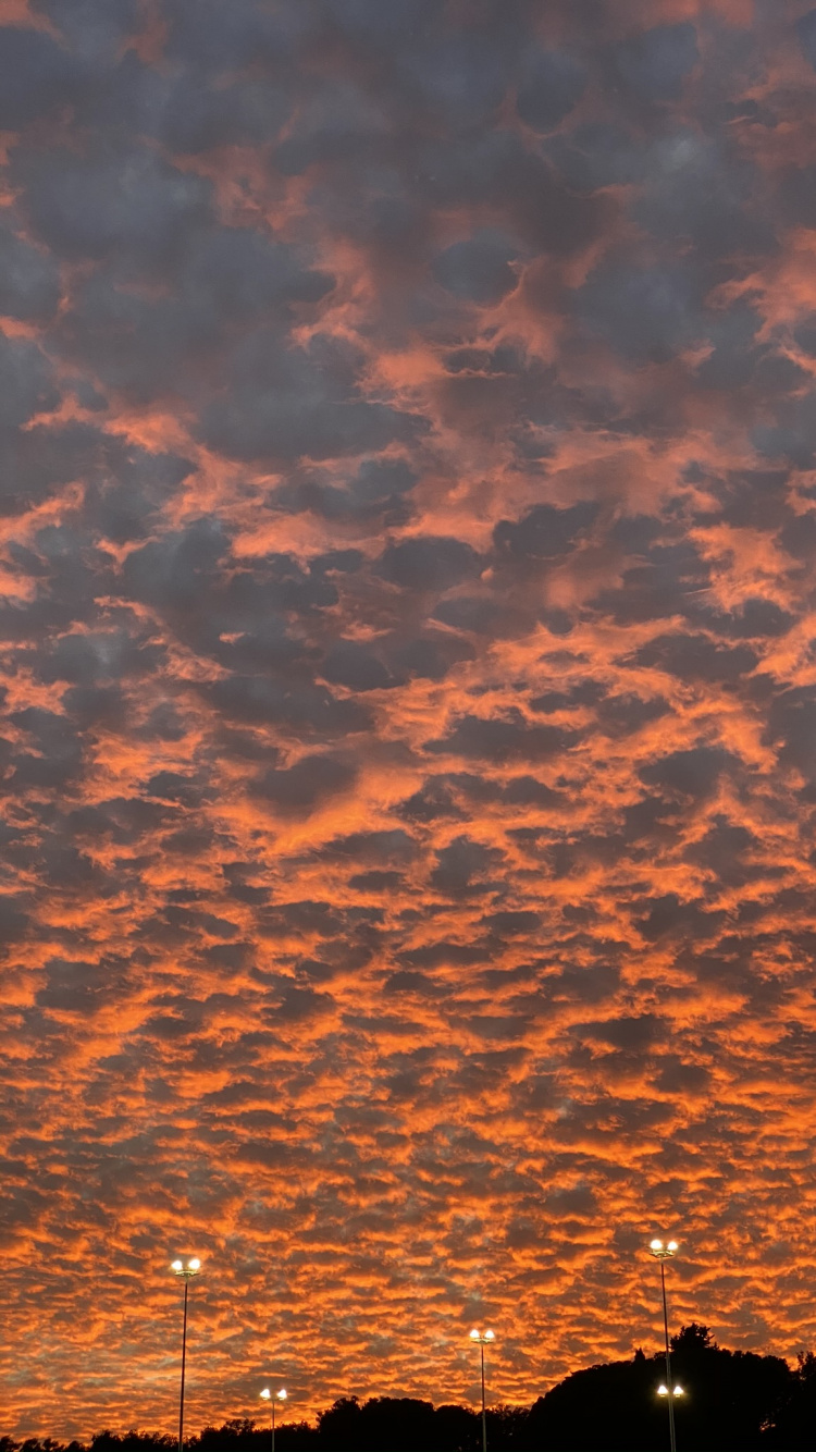 Cloud, Orange, Dusk, Sunset, Red. Wallpaper in 750x1334 Resolution