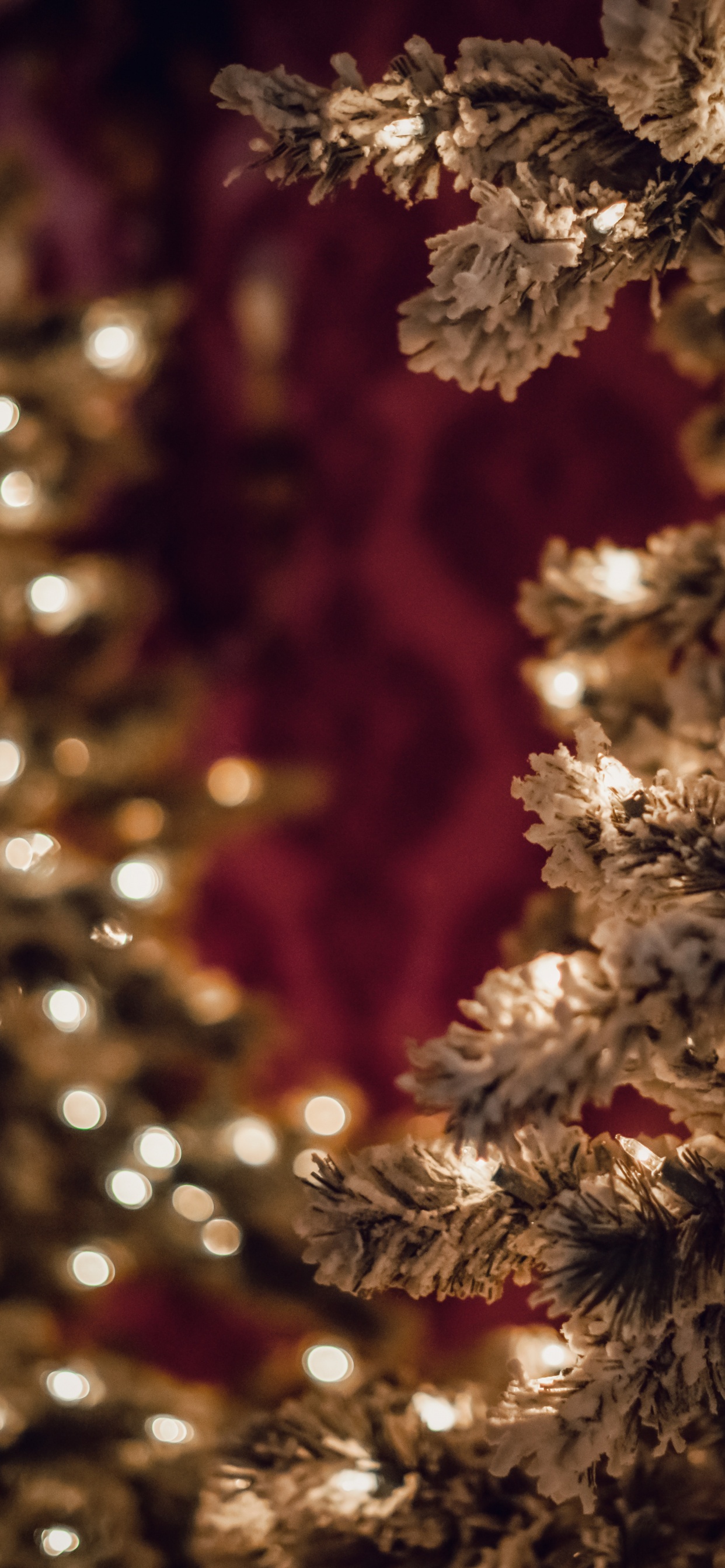 Arbre de Noël Blanc et Marron. Wallpaper in 1242x2688 Resolution