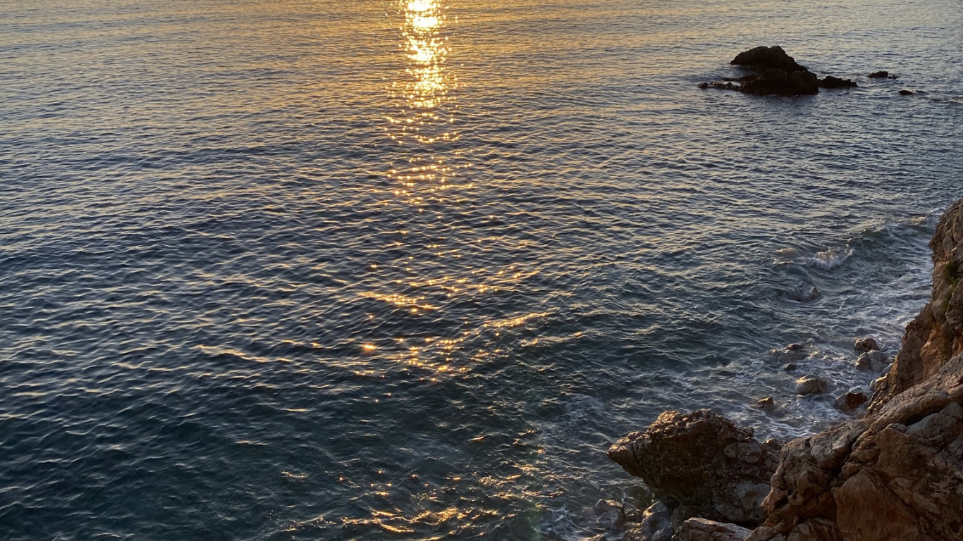 Mar, Agua, Los Recursos de Agua, Ambiente, Afterglow. Wallpaper in 1366x768 Resolution