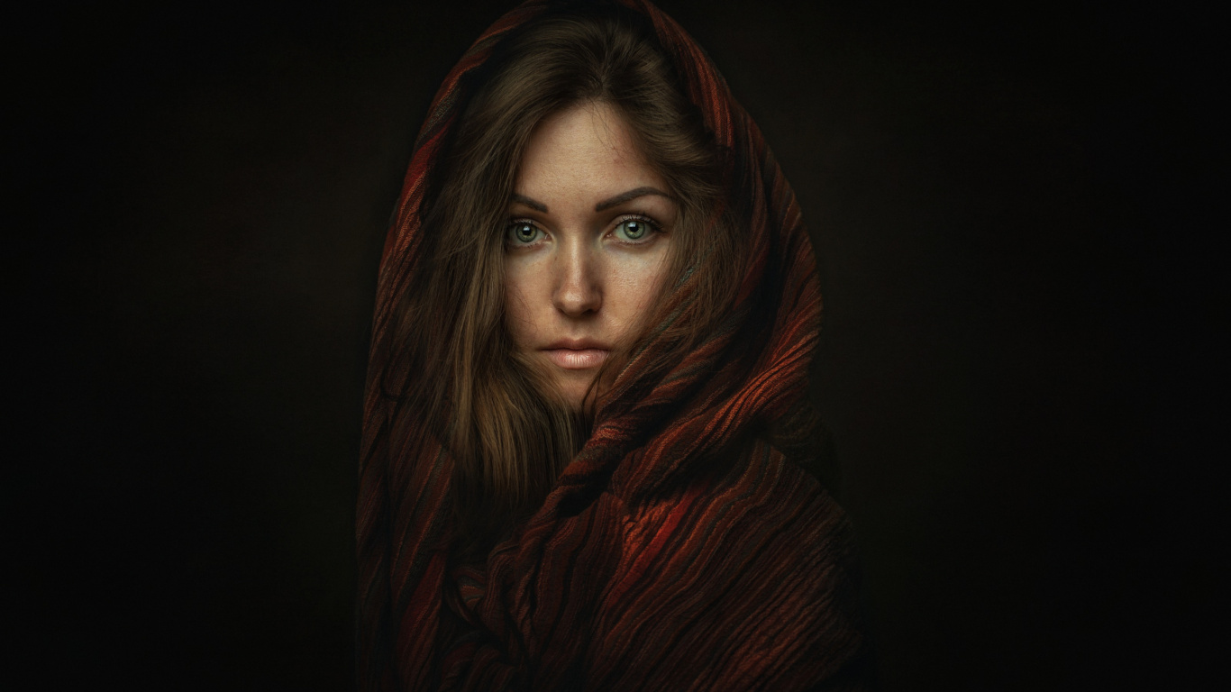 Beauty, Portrait, Nose, Lip, Eyelash. Wallpaper in 1366x768 Resolution