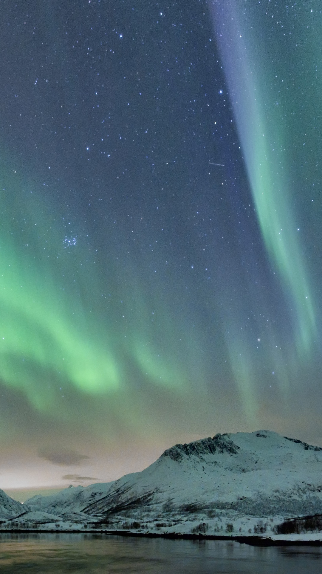 Norwegen, Aurora, Natur, Gr, Atmosphäre. Wallpaper in 1080x1920 Resolution