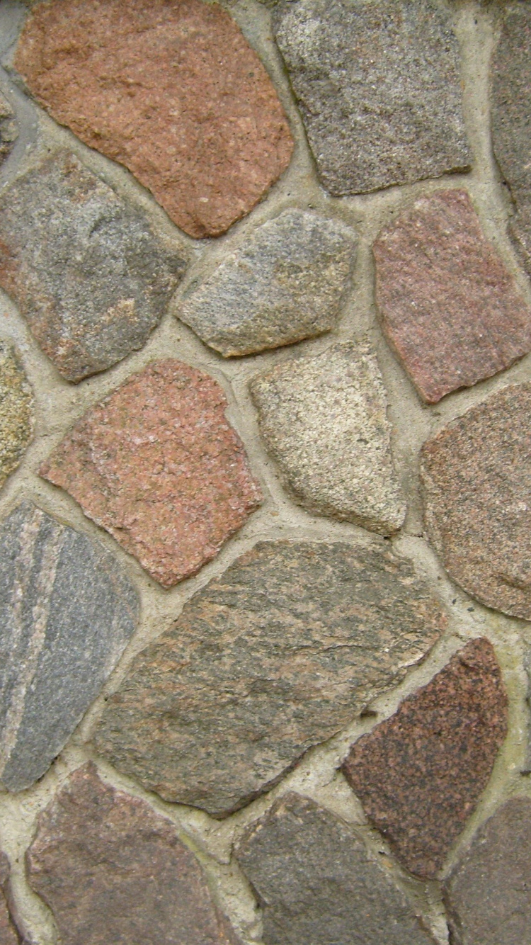 石壁, 路面, 纹理, 鹅卵石, 卵石 壁纸 750x1334 允许