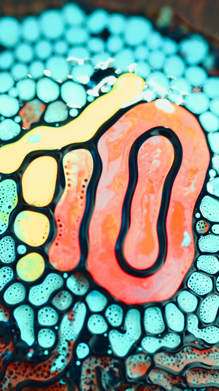 Blue and Brown Heart Shaped Stone. Wallpaper in 750x1334 Resolution