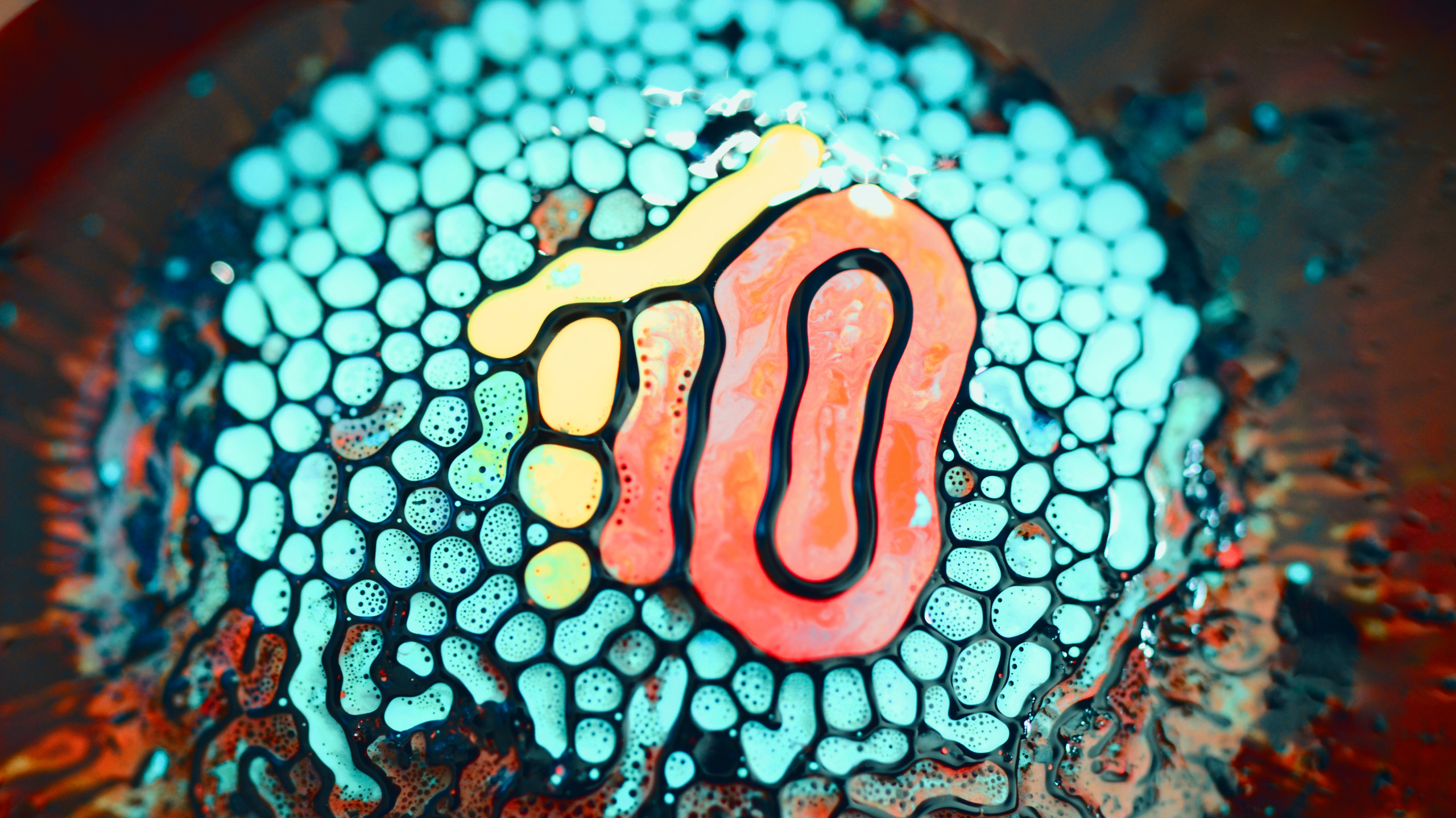 Piedra en Forma de Corazón Azul y Marrón. Wallpaper in 2560x1440 Resolution