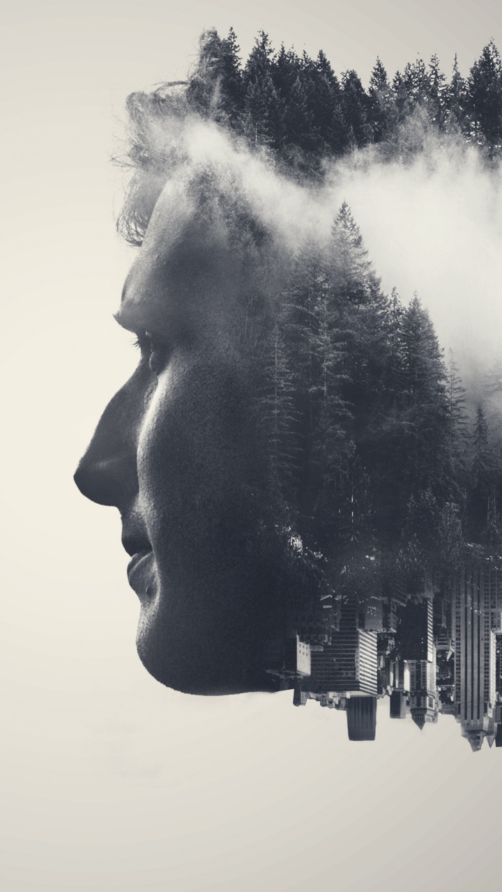 Foto en Escala de Grises de Mujer Fumando. Wallpaper in 720x1280 Resolution