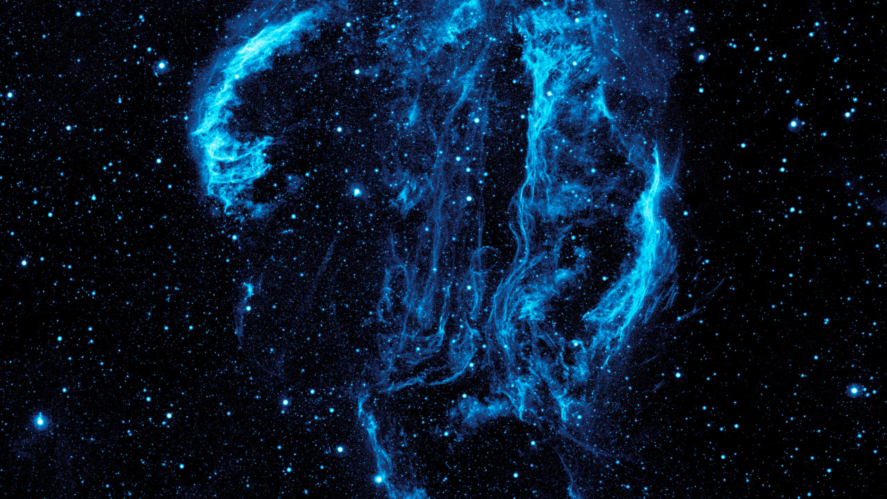 Blaue Und Weiße Galaxieillustration. Wallpaper in 1280x720 Resolution