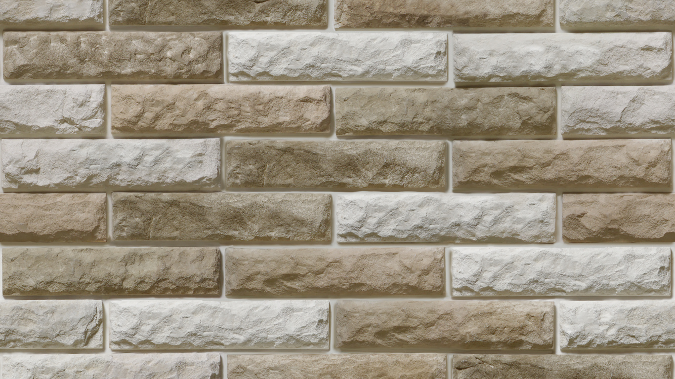 Pared de Ladrillo Blanco y Marrón. Wallpaper in 1366x768 Resolution