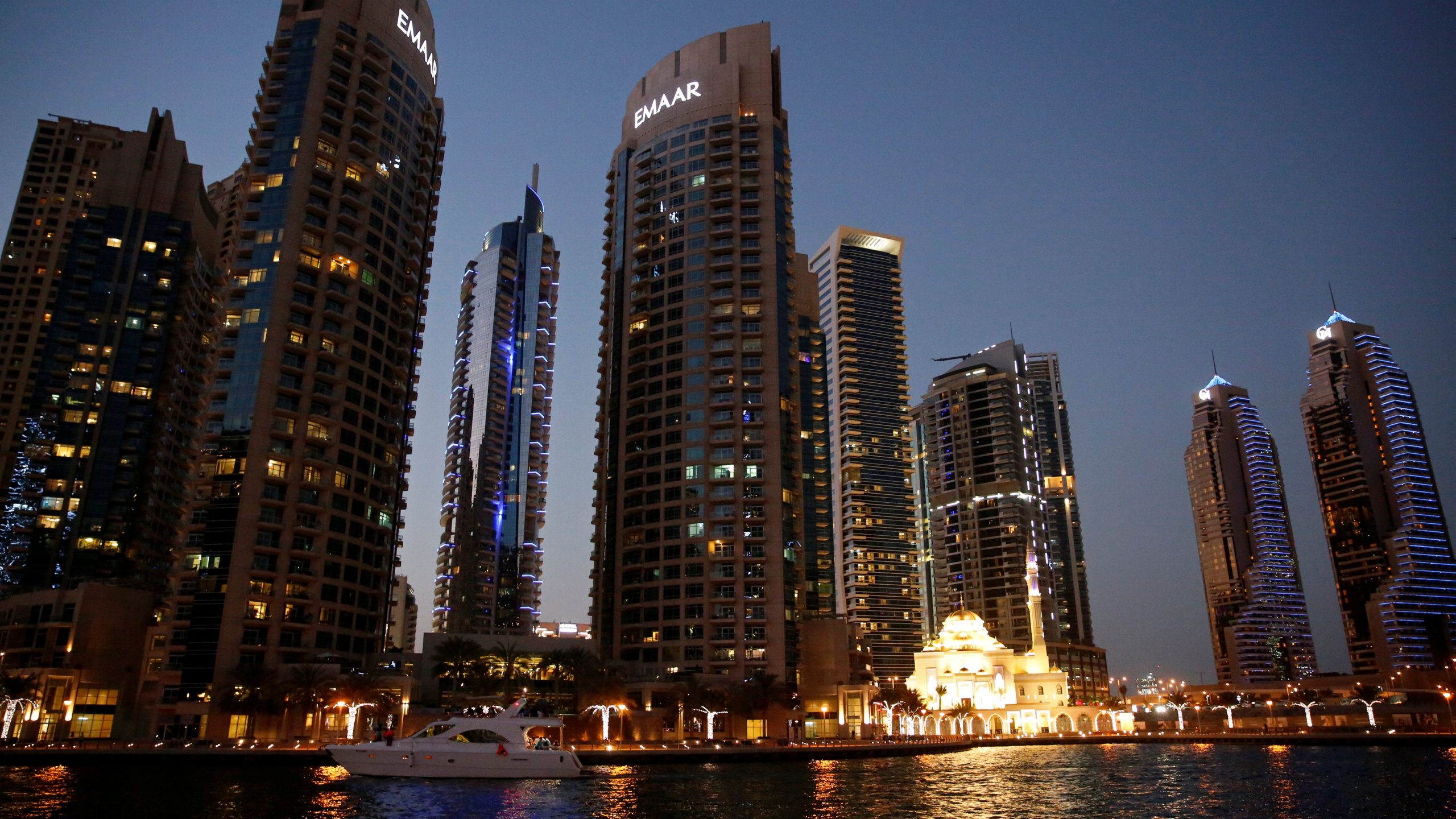 City Skyline During Night Time. Wallpaper in 2560x1440 Resolution