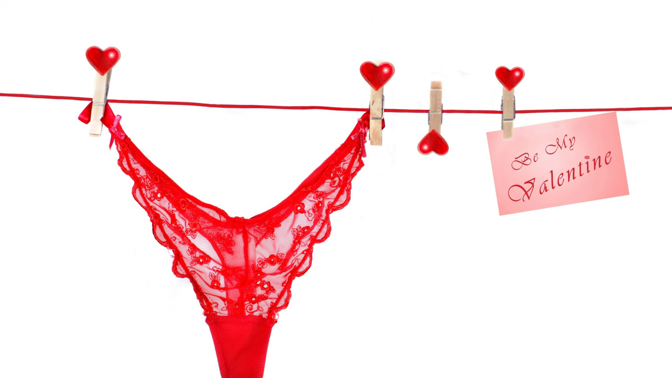 Valentines Tag, Unterkleid, Wäsche, Februar 14, Shorts. Wallpaper in 1366x768 Resolution