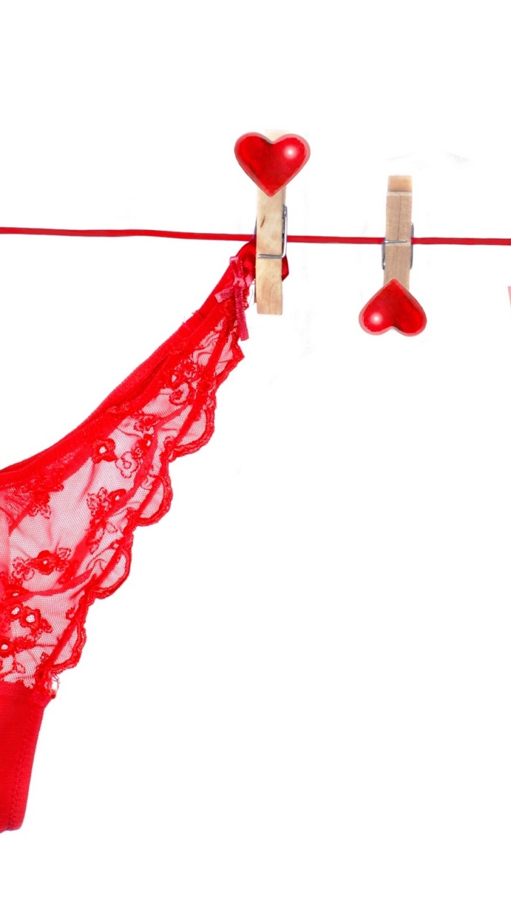 le Jour de Valentines, Sous-vêtement, Lingerie, Red, le 14 Février. Wallpaper in 720x1280 Resolution