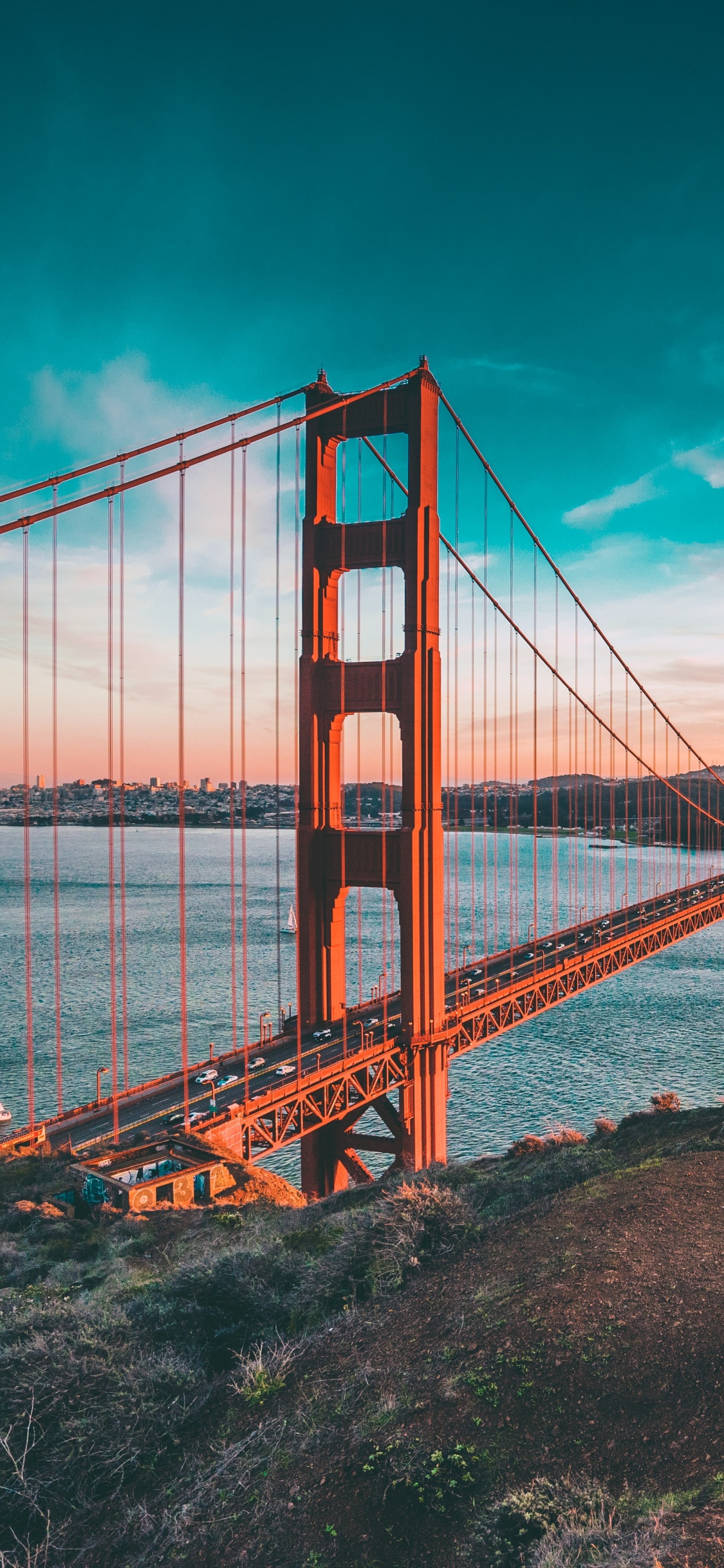 Pont du Golden Gate San Francisco Californie. Wallpaper in 1125x2436 Resolution