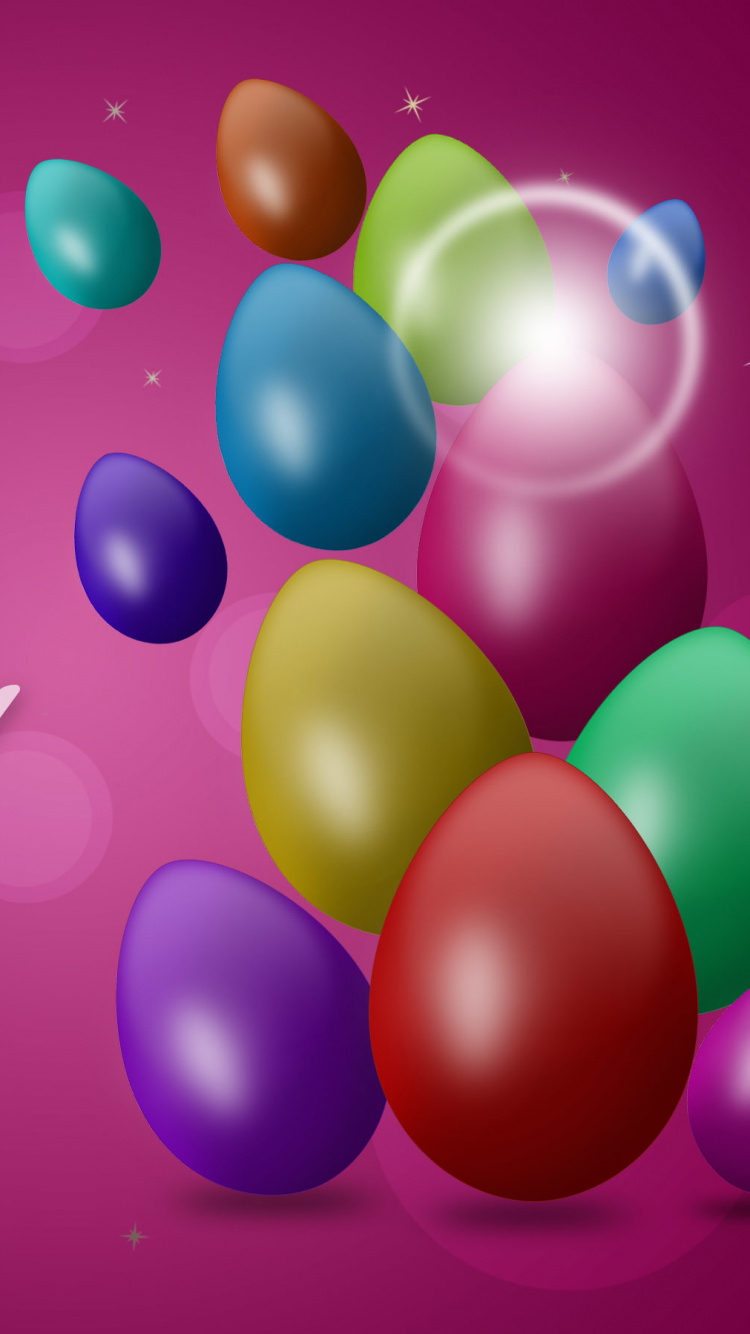 Grafik-design, Text, Ballon, Magenta, Pink. Wallpaper in 750x1334 Resolution
