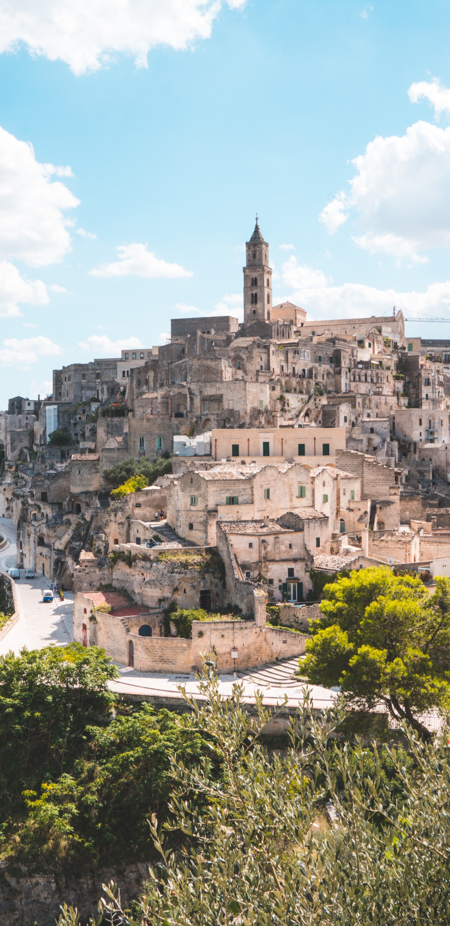 Sassi de Matera, Campania, Sur de Italia, Meseta de Muerte, Viaje. Wallpaper in 1440x2960 Resolution