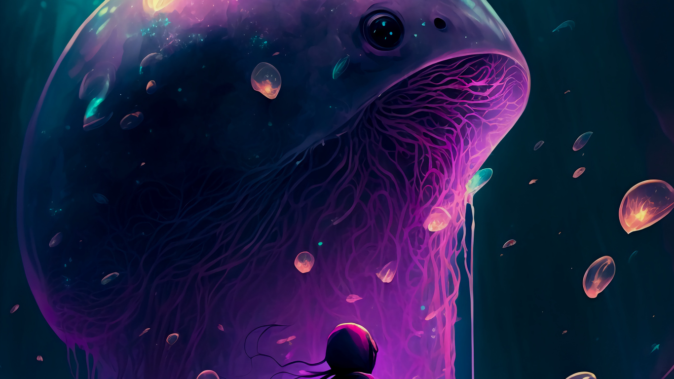 Unterwasser, Wasser, Marine Biologie, Licht, Purpur. Wallpaper in 1366x768 Resolution