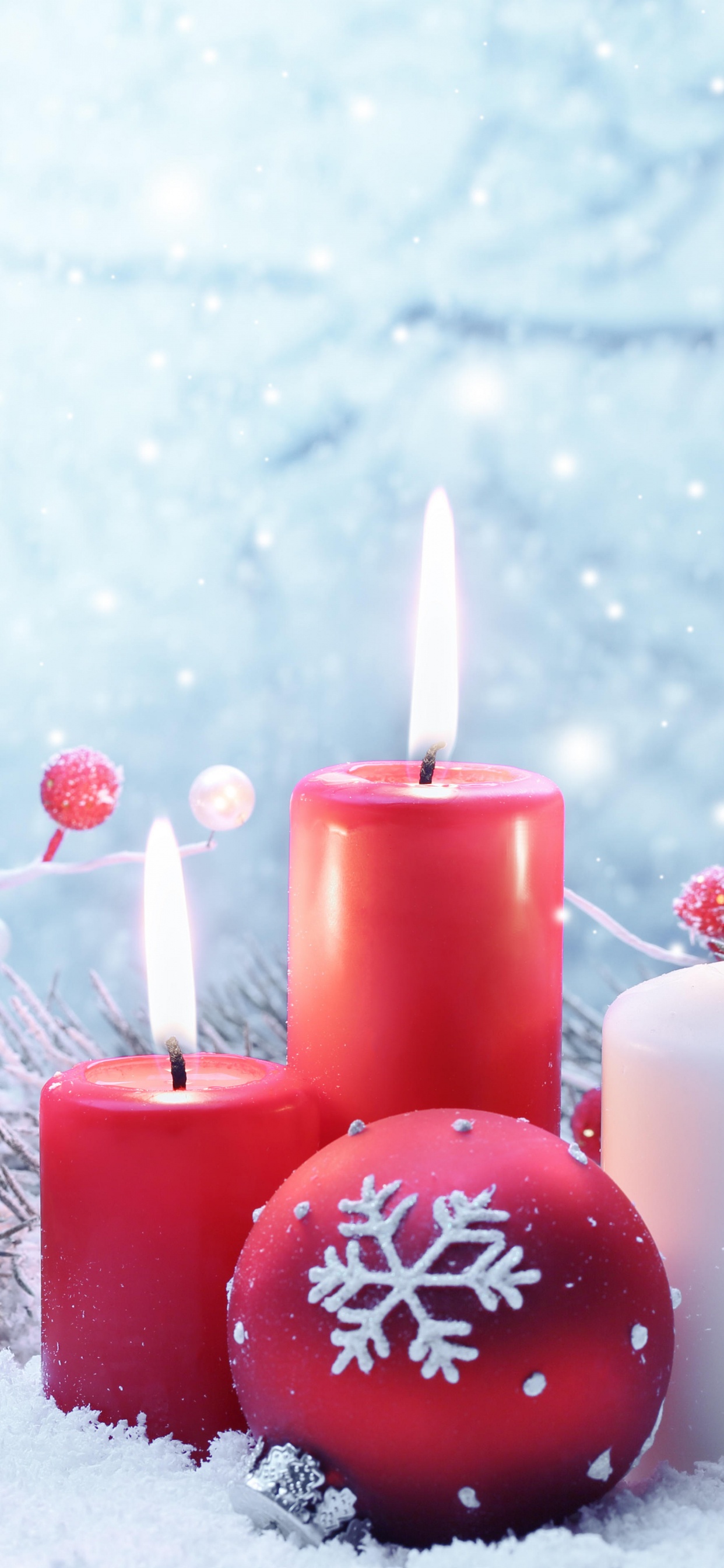 Le Jour De Noël, Ornement de Noël, Hiver, Neige, Congélation. Wallpaper in 1242x2688 Resolution