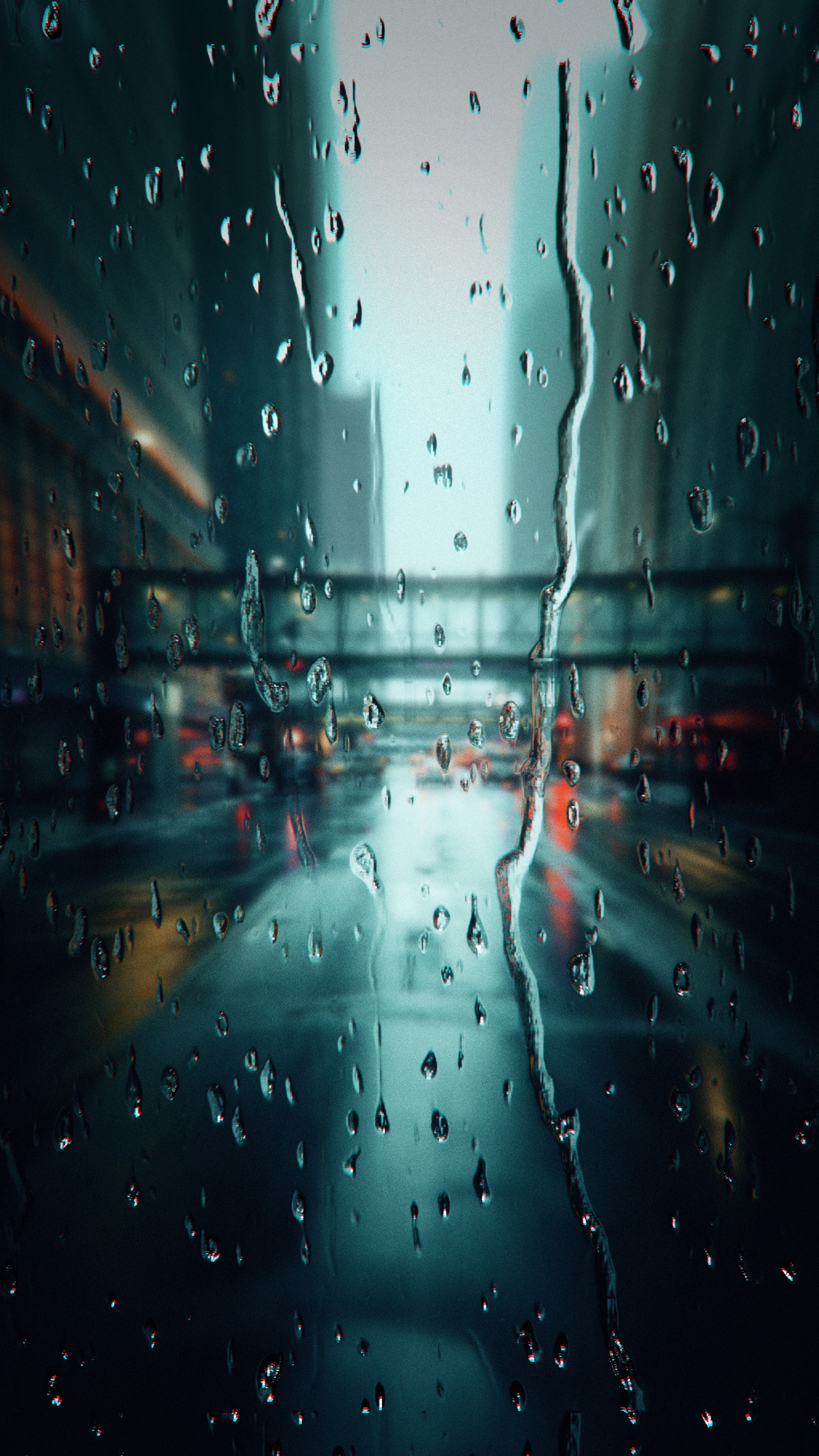 fondo de pantalla de la ciudad de lluvia
