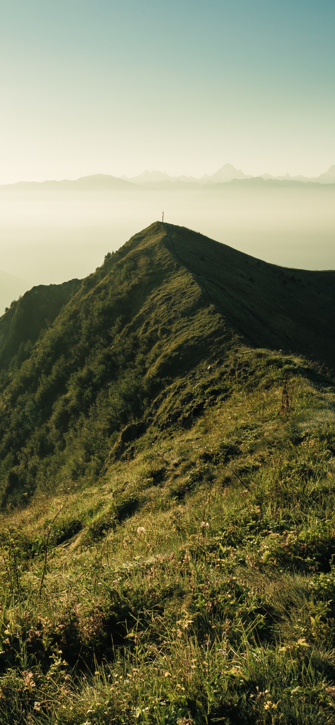 Mountain, Mountain Range, Mountainous Landforms, Highland, Nature. Wallpaper in 1125x2436 Resolution