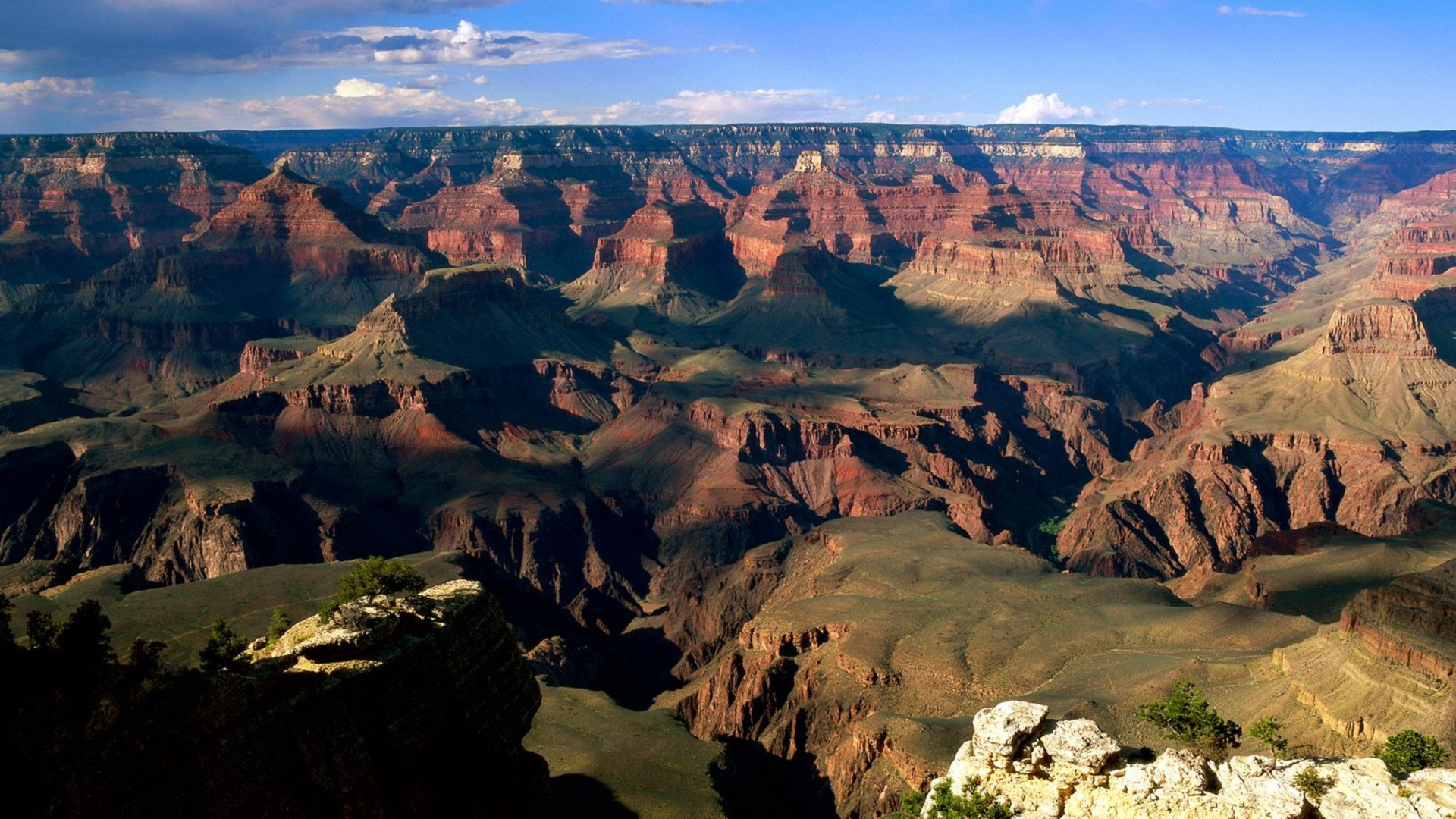 Brown and Green Mountains Under Blue Sky During Daytime. Wallpaper in 1920x1080 Resolution