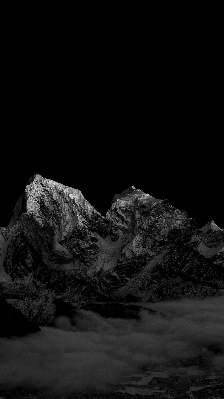 OLED, Monochrome, Black and White, Darkness. Wallpaper in 750x1334 Resolution