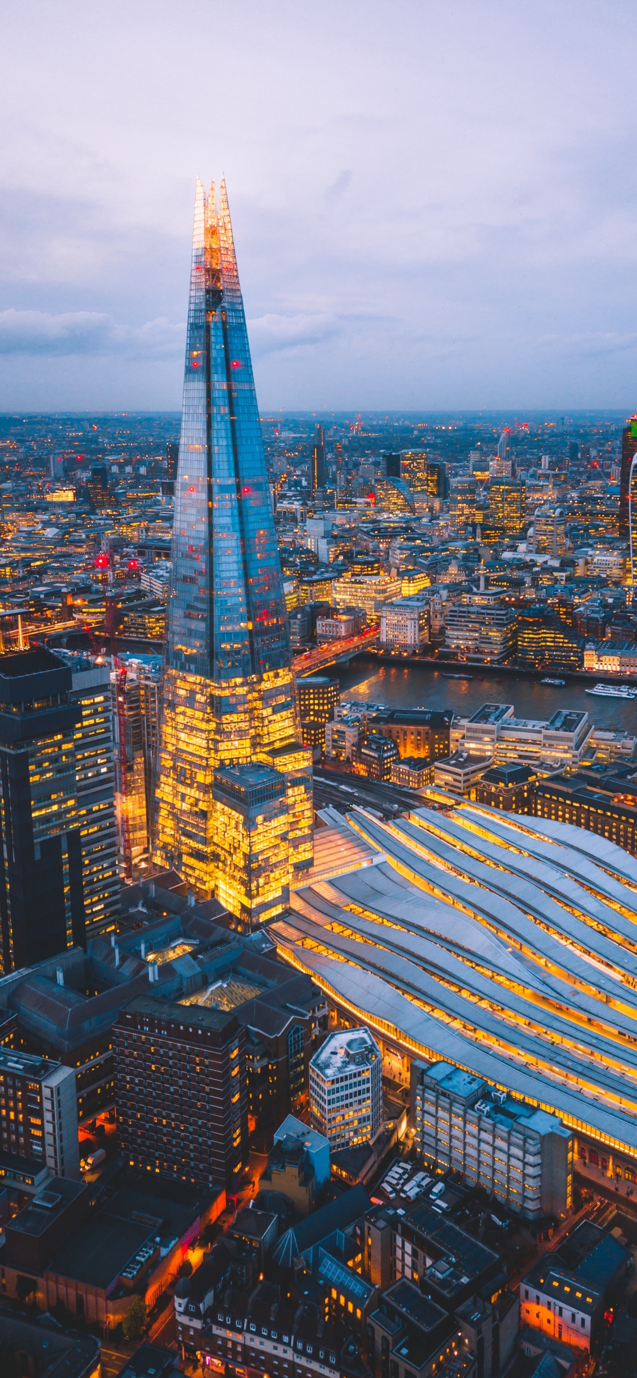 城市景观, 城市, 大都会, 鸟瞰图, 天空 壁纸 1242x2688 允许