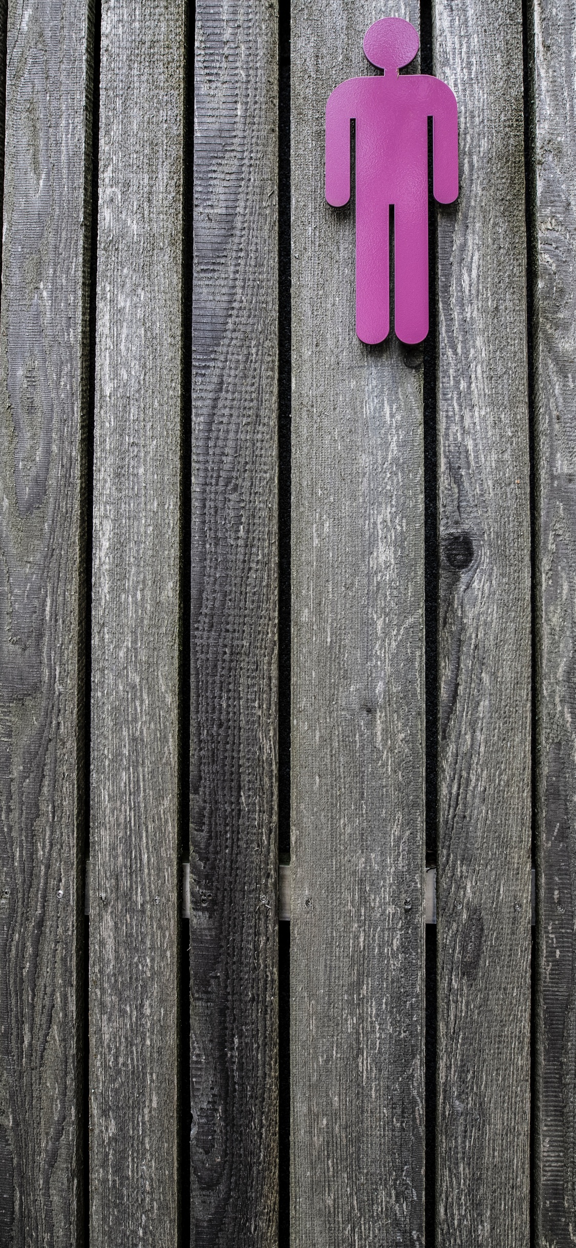 Pink Plastic Clothes Pin on Gray Wooden Surface. Wallpaper in 1125x2436 Resolution
