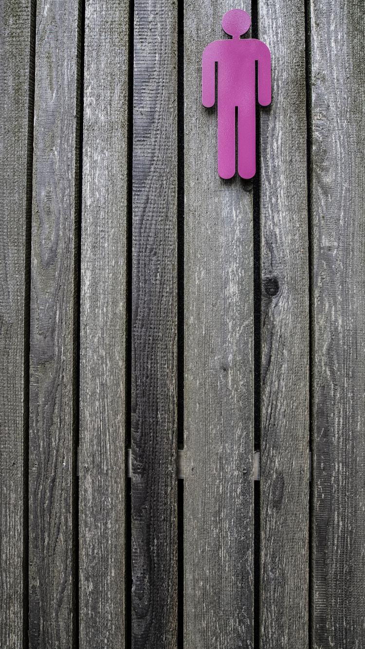 Pink Plastic Clothes Pin on Gray Wooden Surface. Wallpaper in 750x1334 Resolution