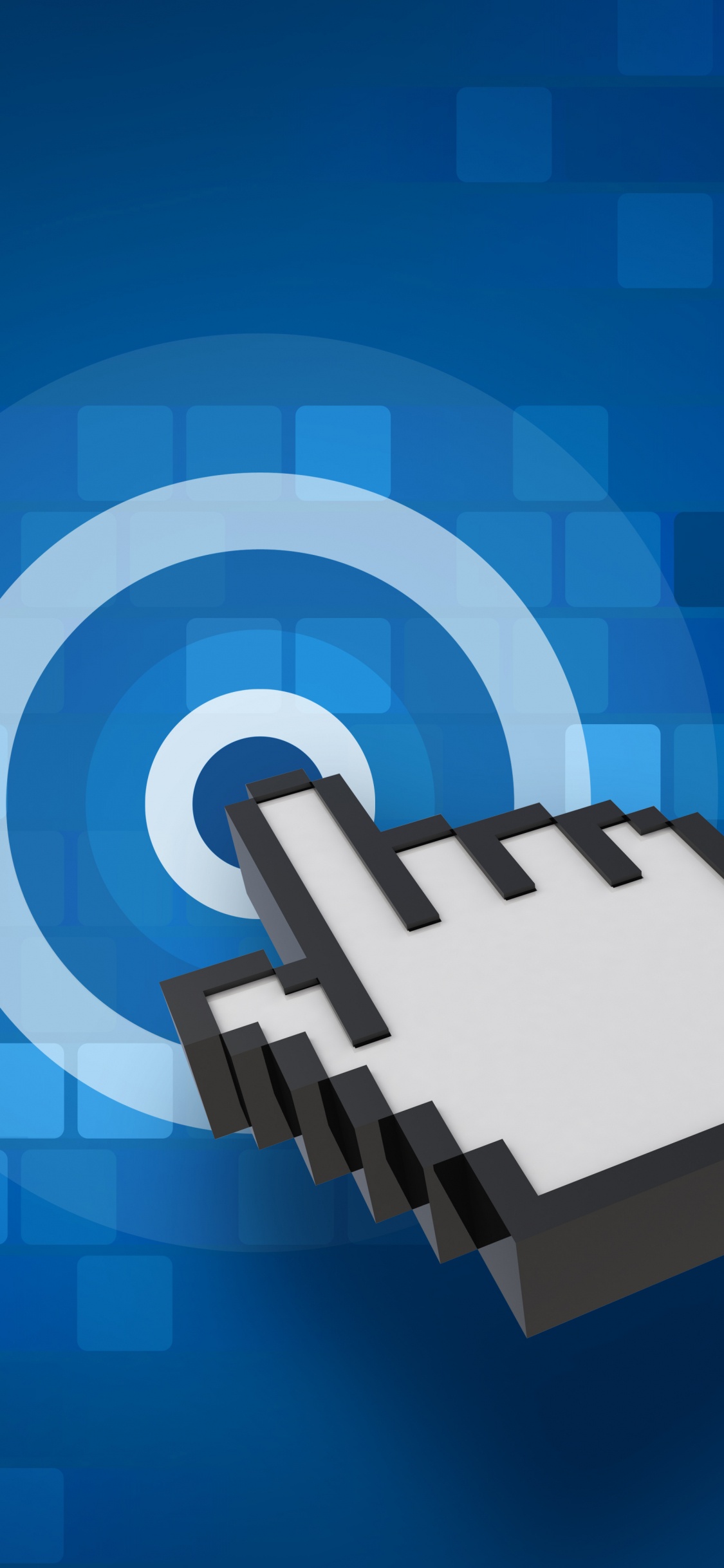 Ilustración de Caja Blanca y Negra. Wallpaper in 1125x2436 Resolution