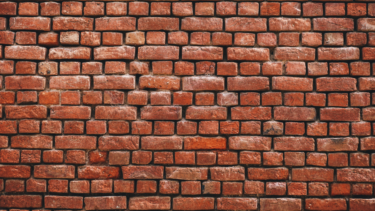 Mur de Briques Brunes et Noires. Wallpaper in 1280x720 Resolution