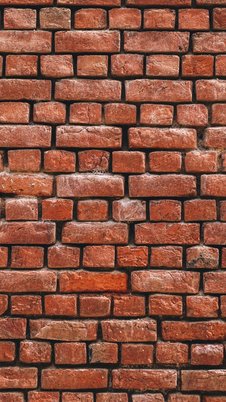 Mur de Briques Brunes et Noires. Wallpaper in 720x1280 Resolution